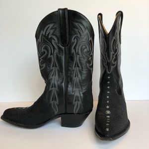 Star Western women’s Leather/Stingray Cowboy Boots
